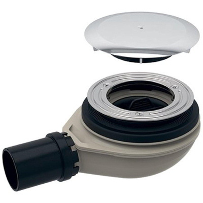 Geberit Setaplano douchebakafvoer 40mm met deksel waterslot 30 mm chroom OUTLETSTORE