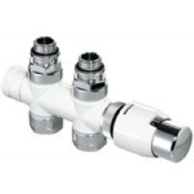 Honeywell Thera designset recht met 2 kopp.m24x16 coax wit