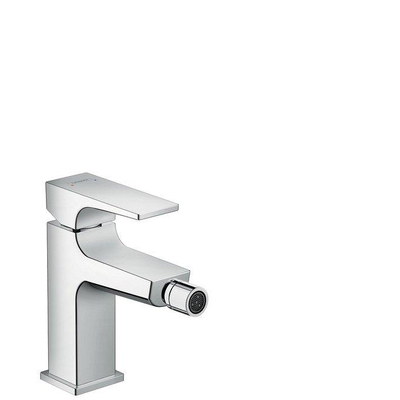 Hansgrohe Metropol bidetkraan 100 met push open waste chroom