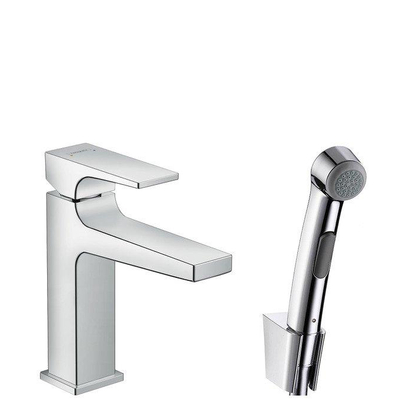 Hansgrohe Metropol wastafelkraan 160 met 1jet handdouche chroom