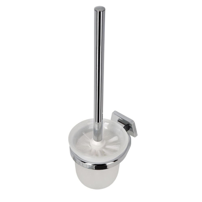 Geesa Standard Toiletborstel met houder Chroom (witte borstelkop)