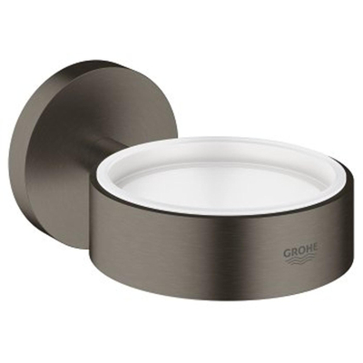 GROHE Essentials Wandhouder - voor zeepdispenser/glas - brushed hard graphite