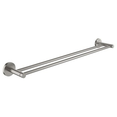 GROHE Essentials Handdoekhouder - 60cm - dubbel - supersteel