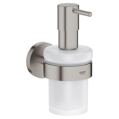 GROHE Essentials Zeepdispenser - 160ml - met houder - wandmontage - supersteel