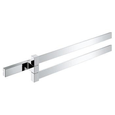 GROHE Selection Cube Handdoekhouder - 40cm - dubbel - draaibaar - chroom
