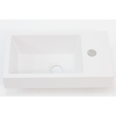 Royal Plaza Lenore fontein 40x22cm 1 kraangat links rechts toepasbaar mat wit