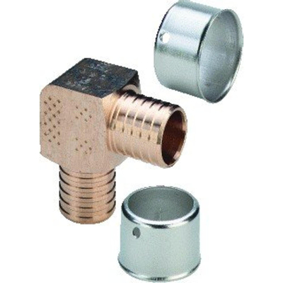Viega Pexfit knie brons 40mm