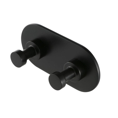 Geesa Nemox Handdoekhaak dubbel Zwart