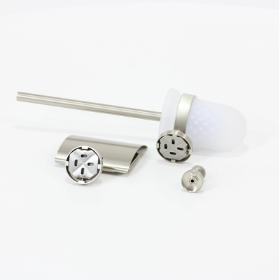 Royal plaza Salix toiletset haak+rolhouder+borstelhouder geborsteld SHOWROOMMODEL