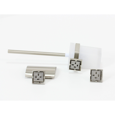 Royal plaza Robinia toiletset haak+rolhouder+borstelhouder geborsteld SHOWROOMMODEL