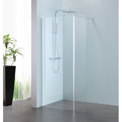 Royal Plaza Parri verlengingsprofiel 3x200cm voor 8 mm glas zilver