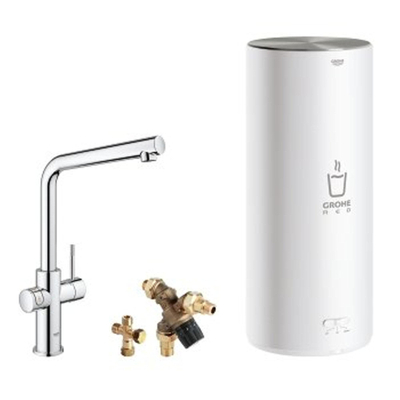 GROHE Red Keukenkraan - hoog - 3 in 1 - l uitloop - l size boiler - chroom