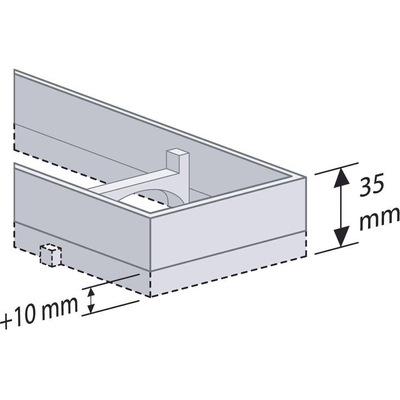 Easy Drain Modulo taf verhogingsframe 90cm voor graniet of marmer