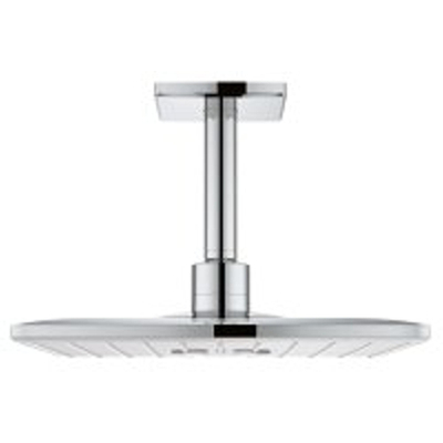GROHE Rainshower SmartActive 310 Cube Hoofddouche - 31cm - 2 straalsoorten - plafondarm 14.2cm - chroom