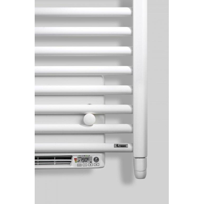 Vasco Iris HD-EL-BL elektrische designradiator met blower 1790x500mm, 1000W zwart structuur (RAL9005)