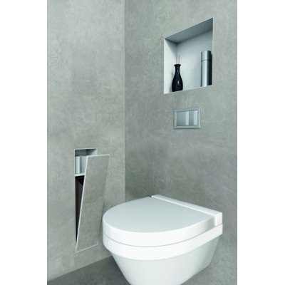 Looox Closed afval- / opbergvak - inbouw - betegelbaar - antraciet