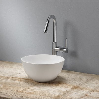 Royal plaza Legato waskom 24x24x12cm rond zonder overloop wit