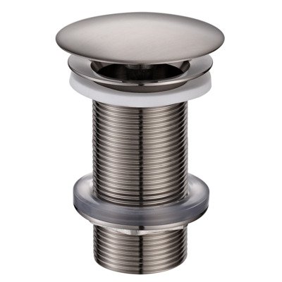 Royal Plaza Merlot wastafelplug 1 1/4" niet afsluitbaar geborsteld messing