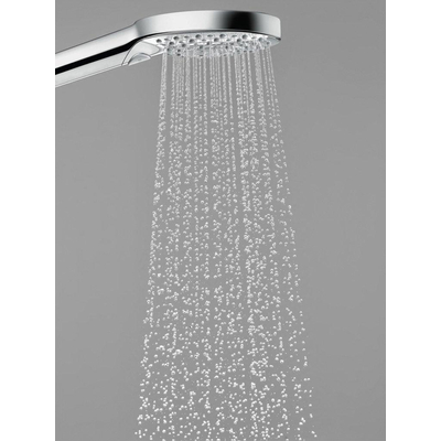 Hansgrohe Raindance PowderRain Select S 240 2jet showerpipe: m. Ecostat Comfort douchekraan thermostatisch m. Raind. Select S 120 3jet handdouche en hoofddouche 1jet chroom