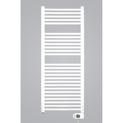 Zehnder Aura E elektrische handdoekradiator - 146.6x60cm - 1000watt - Wit glans