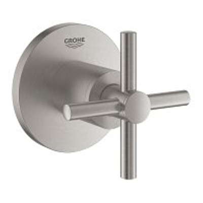 Grohe Atrio Inbouwthermostaat - 1 knop - stopkraan - met kruisgreep - supersteel