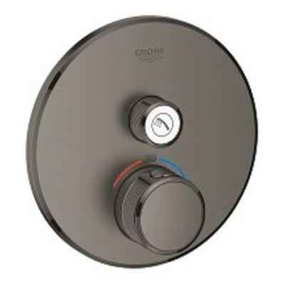 GROHE Grohtherm smartcontrol inbouw douchekraan thermostatisch hard graphite geborsteld