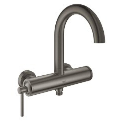 GROHE Atrio badkraan met omstel en koppelingen brushed hard graphite