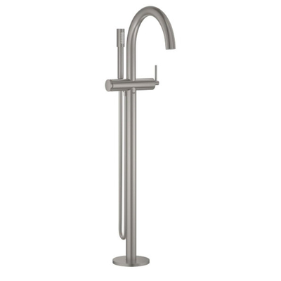 GROHE Atrio afbouwdeel v. vrijstaande badmengkraan met omstel m. Sena stick handdouche en doucheslang 125cm supersteel