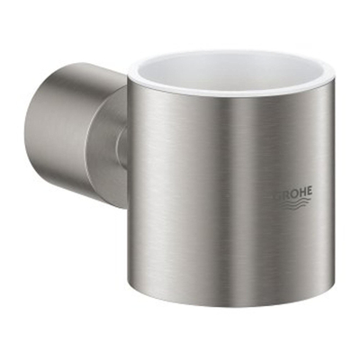 GROHE Atrio Bekerhouder - 5.6x10.2x3.5cm - zonder glas - supersteel