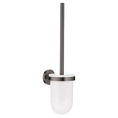 GROHE Essentials Toiletborstelhouder - wandmontage - rond - open - hard graphite