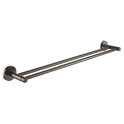GROHE Essentials Handdoekhouder - 60cm - dubbel - brushed hard graphite