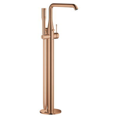 GROHE Essence New Afbouwdeel vrijstaande badkraan - omstel - draaibare uitloop 27.7cm - handdouche - doucheslang - warm sunset