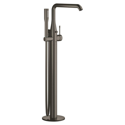 GROHE Essence New Afbouwdeel vrijstaande badkraan - omstel - draaibare uitloop 27.7cm - handdouche - doucheslang - brushed hard graphite