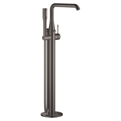 GROHE Essence New Afbouwdeel vrijstaande badkraan - omstel - draaibare uitloop 27.7cm - handdouche - doucheslang - hard graphite