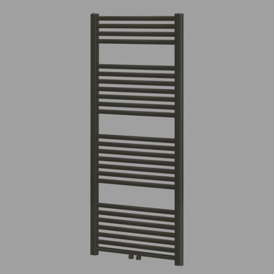 Royal Plaza Sorbus radiator 60x120cm 617watt recht met midden aansluiting mat zwart