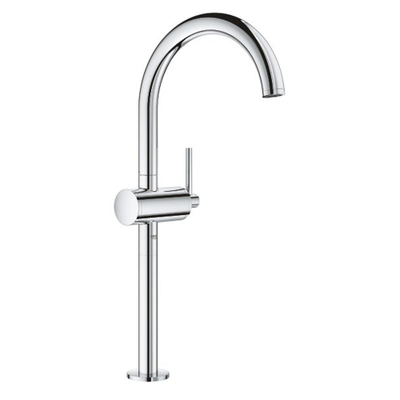 GROHE Atrio Wastafelkraan Opbouw - uitloop 18cm - XL-size - push open - afvoerplug - chroom