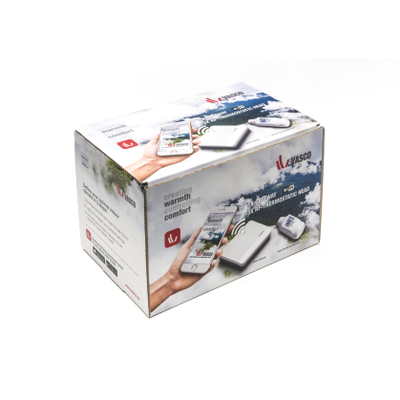 Vasco Climate Control gateway pakket m. 1 gateway en 3 digitale RF-thermostaatknoppen v. radiatoren