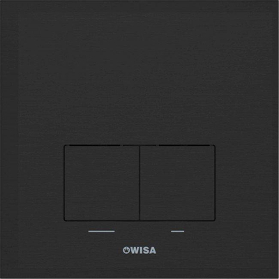 Wisa XS bedieningsplaat dualflush kunststof mat zwart