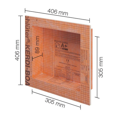 Schluter inbouwnis 305x305mm