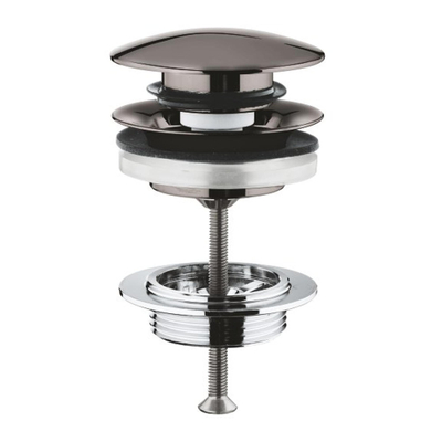 GROHE afvoergarnituur push open hard graphite