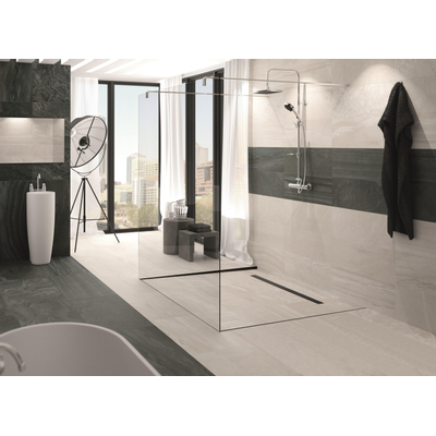 Aco ShowerStep tegelprofiel rechts 1490mm H=12,5mm 1490mm H=12,5mm zwart