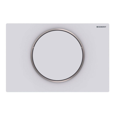 Geberit Sigma10 bedieningplaat met frontbediening voor toilet 24.6x16.4cm wit mat