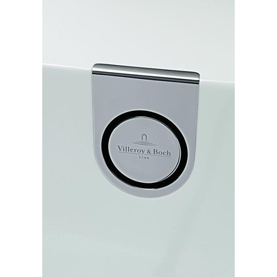 Villeroy & Boch badwaste met toevoer voor oberon 2.0 chroom en wit glans