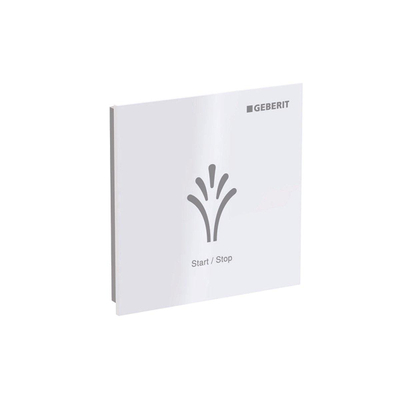 Geberit AquaClean bedieningplaat met frontbediening voor toilet 9.3x9.3cm wit