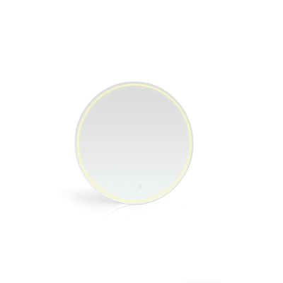 Royal Plaza Merlot spiegel 60x60cm Rond led verlichting geintegreerd inclusief sensor en spiegelverwarming IP44 Glas Zilver