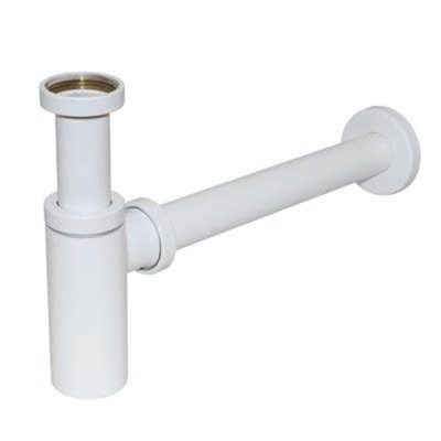 De Beer Designsifon 5/4"X32Mm Met Muurbuis Mat Wit