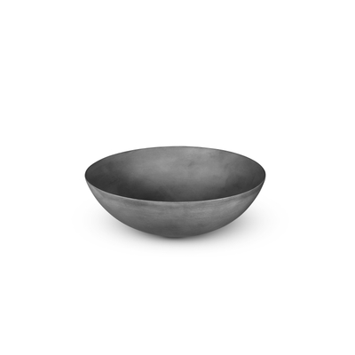 Looox Ceramic raw waskom - 40cm - rond - dark grey