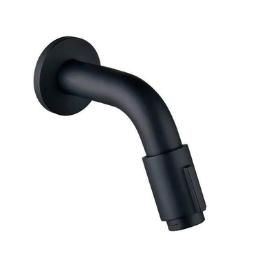 Royal plaza Gondo 2.0 fonteinkraan wand 11cm mat zwart OUTLETSTORE