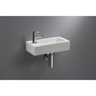 Royal Plaza Capella fontein 36,5x18,5x9cm 1 kraangat links wit