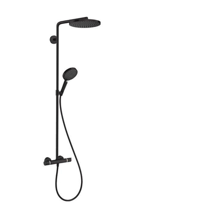 Hansgrohe Raindance Select Regendoucheset - thermostaat - hoofddouche 24cm - mat zwart